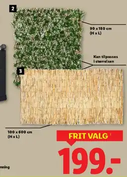 Lidl Kunstig hæk / Sivhegn til afskærmning tilbud