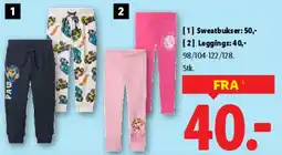 Lidl Sweatbukser / Leggings tilbud