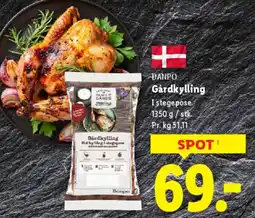 Lidl DANPO Gårdkylling (i stegepose) tilbud