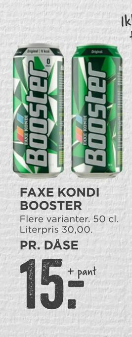 MENY Faxe kondi booster tilbud