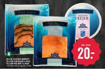 MENY Blue ocean røget eller gravad laks eller rejer i lage tilbud