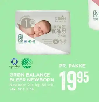 Grøn balance bleer newborn