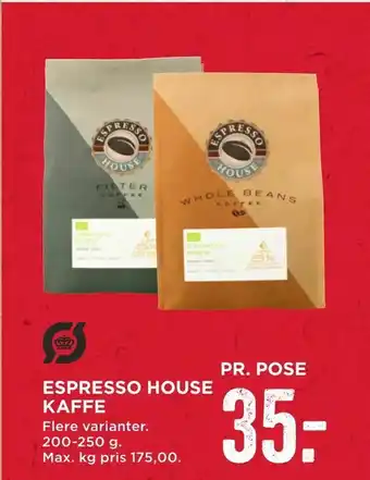 MENY Espresso house kaffe tilbud