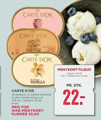 MENY Carte d'or tilbud