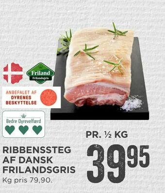 MENY Ribbenssteg af dansk frilandsgris tilbud