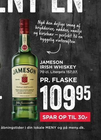 MENY Jameson irish whiskey tilbud
