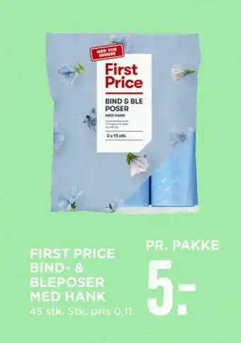 MENY First price bind- & bleposer med hank tilbud