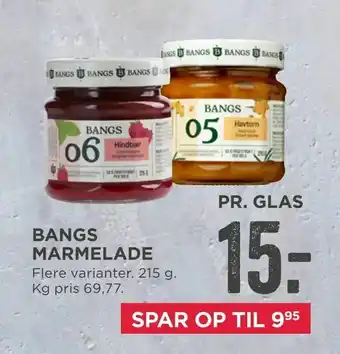 MENY Bangs marmelade tilbud