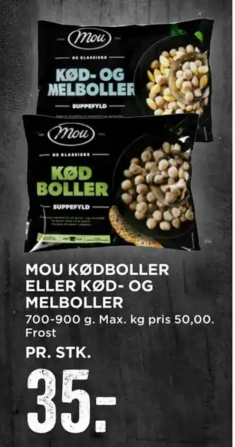 Mou kødboller eller kød- og melboller