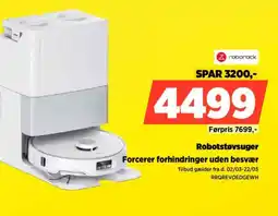 Power Roborock robotstøvsuger forcerer forhindringer uden besvær tilbud