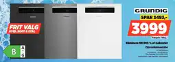 Power Grundig eliminere 99,999 % af bakterier opvaskemaskine tilbud