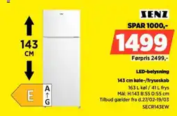 Power Zenz led-belysning køle-/fryseskab tilbud