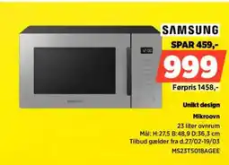 Power Samsung unikt design mikroovn tilbud