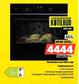 Power AEG Fjernbetjen med AEG's app Indbygningsovn tilbud
