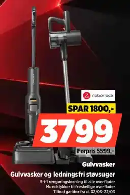 Power Roborock gulvvasker gulvvasker og ledningsfri støvsuger tilbud