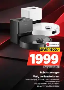 Power Roborock Robotstøvsuger Vælg mellem to farver tilbud