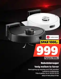 Power Roborock robotstøvsuger vælg mellem to farver tilbud
