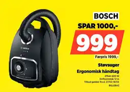 Power Bosch støvsuger ergonomisk håndtag tilbud
