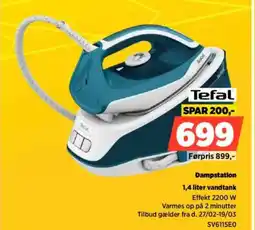 Power Tefal Dampstation vandtank tilbud