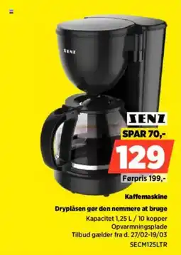 Power Zenz kaffemaskine dryplåsen gør den nemmere at bruge tilbud