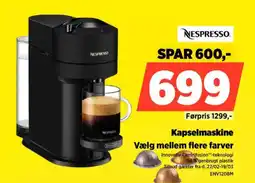 Power Nespresso kapselmaskine vælg mellem flere farver tilbud