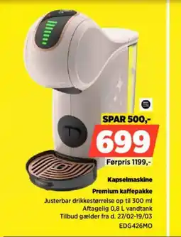 Power Kapselmaskine Premium kaffepakke tilbud