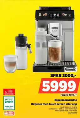 Power DeLonghi Espressomaskine Betjenes med touch screen eller app tilbud