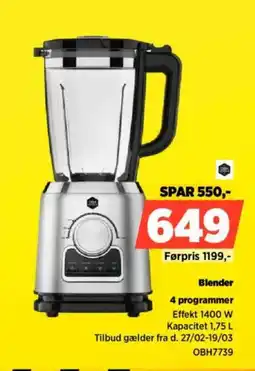 Power Blender 4 programmer tilbud