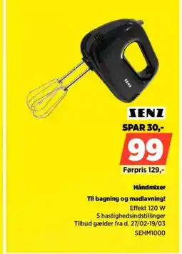 Power Zenz håndmixer til bagning og madlavning! tilbud