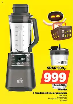 Power Blender 6 forudindstillede programmer tilbud