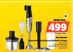 Power Stavblender Ergonomisk håndtag og slidstærke klinger tilbud