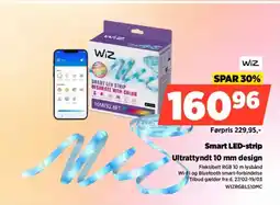 Power Wiz Smart LED-strip Ultrattyndt 10 mm design tilbud
