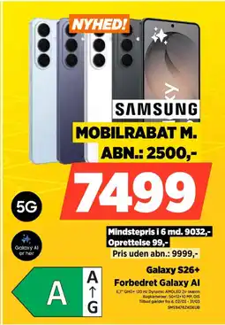 Power Samsung Galaxy S26+ Forbedret Galaxy Al tilbud