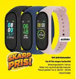 Power Triacle 104 aktivitetsmåler op til fire dages batteritid tilbud