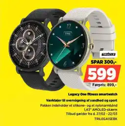 Power Triacle legacy one fitness smartwatch værktøjer til overvågning af sundhed og sport tilbud