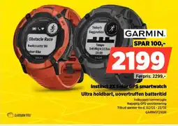 Power GARMIN Instinct 2X Solar GPS smartwatch Ultra holdbart, uovertruffen batteritid tilbud