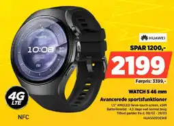 Power HUAWEI WATCH 5.46 mm Avancerede sportsfunktioner tilbud