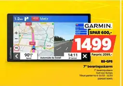 Power Garmin bil-gps 7" berøringsskærm tilbud