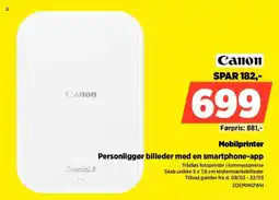 Power Canon mobilprinter personliggør billeder med en smartphone-app tilbud