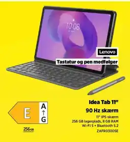 Power Lenovo idea tab 11" 90 hz skærm tilbud