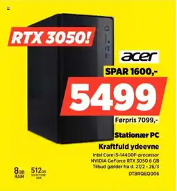 Power Stationær PC Kraftfuld ydeevne tilbud