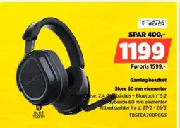 Power Gaming headset Store 60 mm elementer tilbud