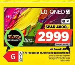 Power Lg 4k smart led tv a 7 al processor 4k til overlegen hastighed tilbud