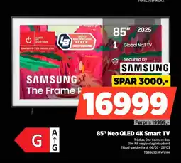 Power Samsung 85" neo qled 4k smart tv trådløs one connect box tilbud
