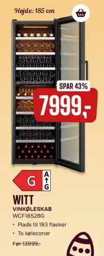 Skousen Witt vinkøleskab tilbud