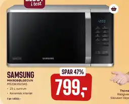 Skousen SAMSUNG Mikrobølgeovn MS23K3523AS tilbud