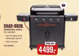 Skousen CHAR-BROIL Gas2Coal-Grill CB-140995 tilbud