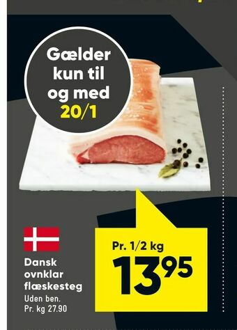 Bilka Dansk ovnklar flæskesteg tilbud