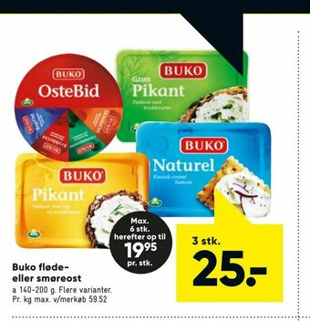 Bilka Buko fløde eller smøreost tilbud