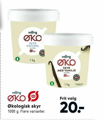 Bilka Økologisk skyr tilbud